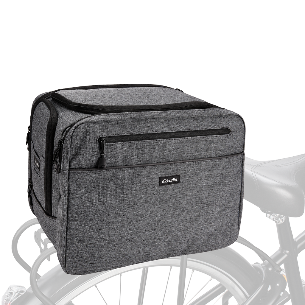 Charcoal Trunk Rear Rack Bag